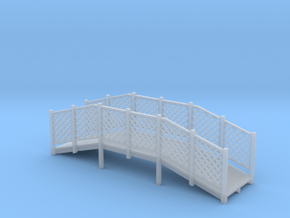Miniature 1:48 Footbridge in Clear Ultra Fine Detail Plastic