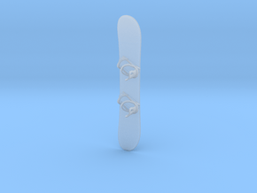 1/25 Scale 162cm Snowboard in Clear Ultra Fine Detail Plastic