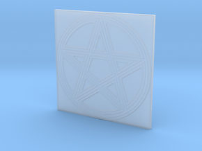 Grooved Pentacle Tile by ~M. in Clear Ultra Fine Detail Plastic