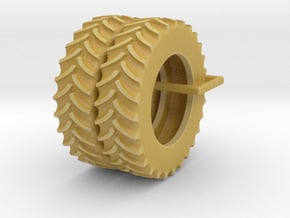 1/64 14.9R30 FWA Tires Qty: 2 in Tan Fine Detail Plastic