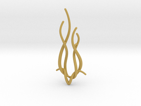 Spiral Deer pendant in Tan Fine Detail Plastic