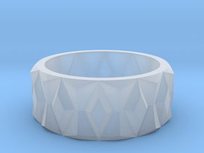 Diamond Ring V2 in Clear Ultra Fine Detail Plastic