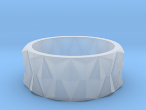 Diamond Ring V3 in Clear Ultra Fine Detail Plastic