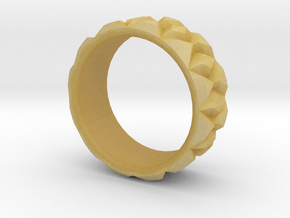 Diamond Ring - Curved in Tan Fine Detail Plastic
