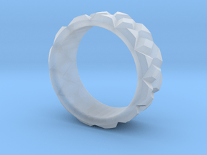 Diamond Ring - Curved in Clear Ultra Fine Detail Plastic