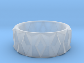 Diamond Ring V2 - Curved in Tan Fine Detail Plastic