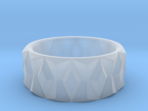Diamond Ring V2 - Curved in Clear Ultra Fine Detail Plastic