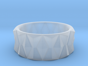 Diamond Ring V3 - Curved in Clear Ultra Fine Detail Plastic