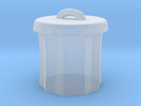  Power Grid Garbage Pails - One Pail in Clear Ultra Fine Detail Plastic