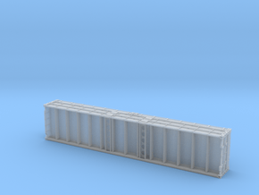 1:87 Plattform Container 2x 20ft + 2x 40ft in Clear Ultra Fine Detail Plastic