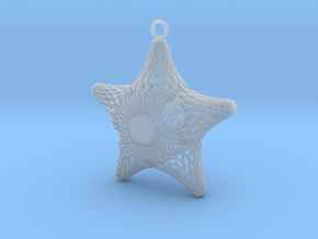 Snowflake Diatom in Clear Ultra Fine Detail Plastic
