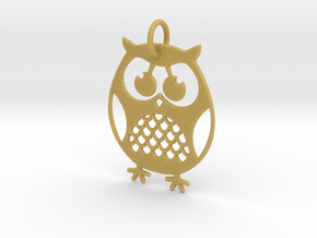OWL Keychain in Tan Fine Detail Plastic