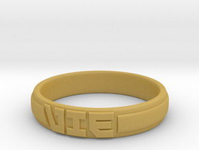 VIE Ring in Tan Fine Detail Plastic