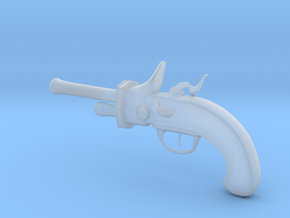 Flintlock Pistol 4.5" in Clear Ultra Fine Detail Plastic