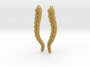 Tasty Wiggler Earrings in Tan Fine Detail Plastic