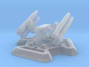 Missile Turret (6mm Scale / 20mm Hex Base) in Clear Ultra Fine Detail Plastic