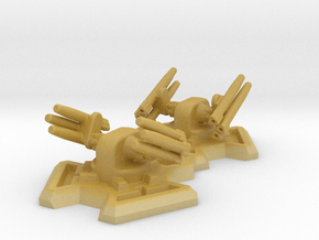 Missile Turret X2 (6mm Scale) in Tan Fine Detail Plastic