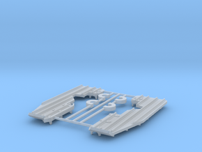 EC-135 Snow Skids  1/72 in Clear Ultra Fine Detail Plastic