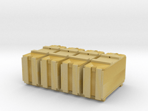 1/20 scale 40 mm Bofors "wood" ammo boxes (4) US N in Tan Fine Detail Plastic