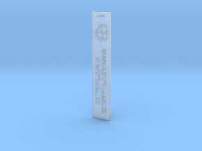 RCS Bookmark in Clear Ultra Fine Detail Plastic