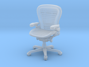 Office Chair 1:50 Scale in Clear Ultra Fine Detail Plastic