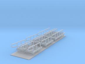 1/96 scale Bear/Famous Class - Stairs set in Clear Ultra Fine Detail Plastic