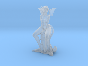 Kandi the Succubus Cleric NUDE - 40mm Mini in Clear Ultra Fine Detail Plastic