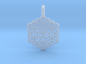 Snow Crystal in Clear Ultra Fine Detail Plastic
