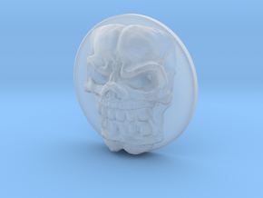 Signet Skull Slim in Clear Ultra Fine Detail Plastic