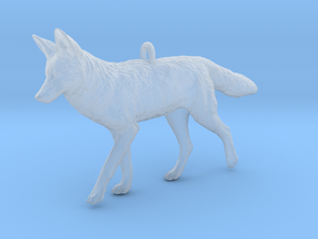 Coyote Ornament in Clear Ultra Fine Detail Plastic