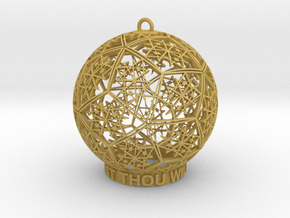 Thelema Ornament in Tan Fine Detail Plastic