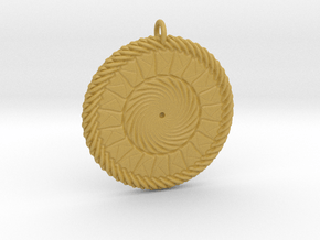 Calming Fusion Medallion in Tan Fine Detail Plastic