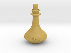 Mana Potion flask - pendant in Tan Fine Detail Plastic