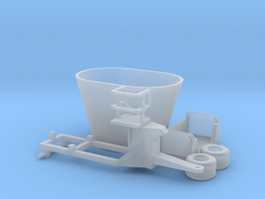 1:160/N-Scale - Fodder Mixing Wagon in Clear Ultra Fine Detail Plastic