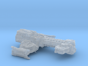 SC2 Terrain Battlecruiser  in Clear Ultra Fine Detail Plastic
