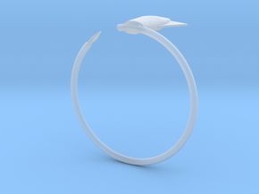 Cuttlefish bangle in Clear Ultra Fine Detail Plastic