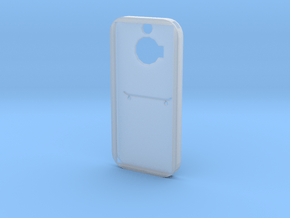 Skateboard phone shell in Clear Ultra Fine Detail Plastic