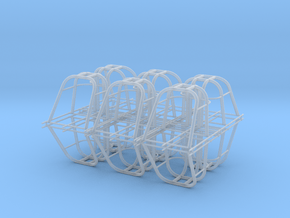 dragster cage 12 pack in Clear Ultra Fine Detail Plastic