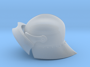Playmobil - 15th century sallet with open visor in Clear Ultra Fine Detail Plastic