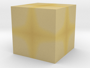 a cube of one cubic centimeter in Tan Fine Detail Plastic