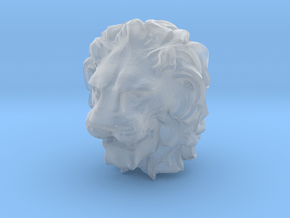 Lion Head in Clear Ultra Fine Detail Plastic