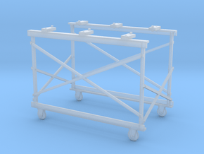 OX5-16 Scale Engine Stand in Clear Ultra Fine Detail Plastic