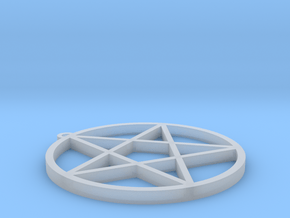 Wizard's Pentagram in Clear Ultra Fine Detail Plastic