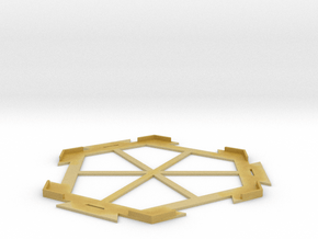 Settlers of Catan Tile Connector in Tan Fine Detail Plastic