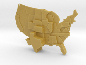 USA by Tornados in Tan Fine Detail Plastic