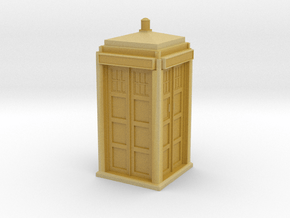 The Physician's Blue Box in 1/72 scale (Hollow) in Tan Fine Detail Plastic