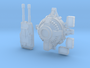 Automatic Turret with magazine crates in Clear Ultra Fine Detail Plastic