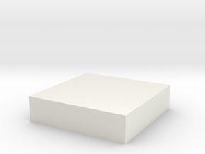 solid test cube.stl test in White Natural Versatile Plastic