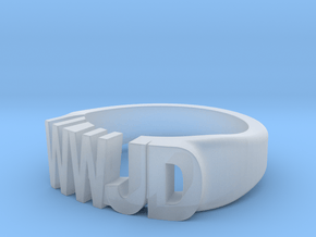 WWJD Size 11.5 in Clear Ultra Fine Detail Plastic