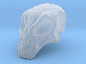 Monster Skull in Clear Ultra Fine Detail Plastic
